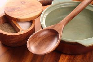 Cuchara de Madera Tallada, Logotipo Personalizado, Utensilio de Cocina de Madera Natural, Cuchara Sólida de Madera de Acacia para Cocinar - Product Image 3