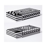 Nouvelle boîte à bijoux artisanale indienne personnalisée en résine et MDF avec incrustations, organisateur élégant et artistique, modèle rectangulaire personnalisable