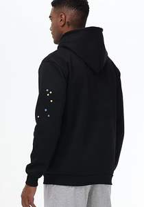 Sudadera con Capucha de Hombre, Forrada, Tejida, Sólida, para Invierno - Product Image 6