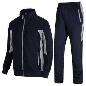 OEM personalizado de los hombres deportes Jogging chándal transpirable de primera calidad 100% conjuntos de algodón para la temporada de invierno al por mayor - Product Image 1
