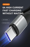 Câble USB Type-C 100W de haute qualité, boîtier en alliage d'aluminium, blindage tressé, conducteur en cuivre pur, 5A, charge rapide pour ordinateur et écouteurs