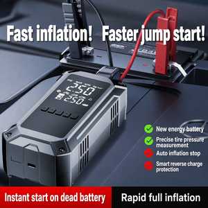 Inflador de Neumáticos de 12V, Arrancador de Emergencia Portátil de 1500A y 20000mAh con Pantalla Digital para Automóvil, Motocicleta y Bicicleta - Product Image 3