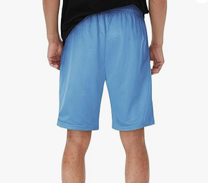กางเกงขาสั้นผ้าตาข่ายคอตตอนสำหรับผู้ชายกางเกงขาสั้นผ้ายืดเอวสูงเล่นกีฬาออกกำลังกายเล่นยิมแบบลำลองมีเชือกผูกปิดแห้งไว100% - Product Image 2