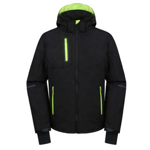 2025 New Arrival Stand Collar Male Softshell <b>Windbreaker</b> Jackets High Street Waterproof Quick Dry <b>Camping</b> Clothes Hood Wholesale - Product Image 3