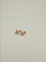 Diamante Cultivado en Laboratorio de Oro de 10k, 14k y 18k, Claridad VVS VS E F, Cómodo para Joyería de Perforación Corporal Helix