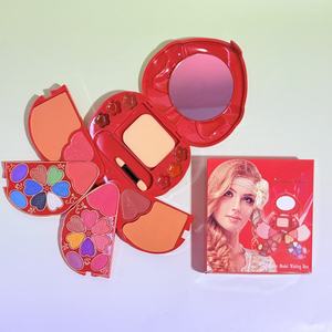 Factory Direct All-In-One Makeup Palette Romantic Flower Heart Design Custom Multi-Color Cosmetics OEM ODM Bulk Makeup Sets - Product Image 3