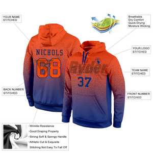 Sweat-shirt à capuche personnalisé en polyester épais pour hommes hiver sweat-shirt surdimensionné motif de créateur impression par sublimation de poche - Product Image 5