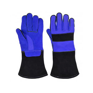 ถุงมือเชื่อมถุงมือหนังป้องกันแรงงานถุงมือหนังจากปากีสถาน - Product Image 6