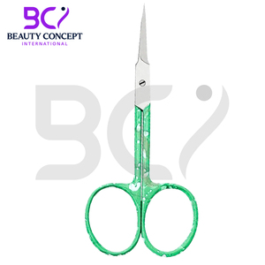 Nouveauté 2026, qualité supérieure, produit dernier cri, ciseaux à cuticules antidérapants à longue lame avec poignée verte - Product Image 6