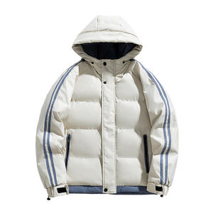 Veste d'hiver pour homme de haute qualité, taille plus, style safari, capuche, tissu microfleece doux, confortable, fermeture éclair, imprimé - Product Image 1