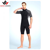 Combinaison de plongée intégrale en néoprène thermique 3 mm pour homme, coupe courte, rayée, épaisse, pour le surf, la plongée, le snorkeling et le kayak