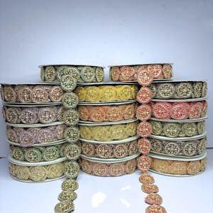 Dentelles brodées multicolores à motifs animaliers écologiques sur mesure, perles de luxe assorties pour robes de mariée et vêtements - Product Image 6