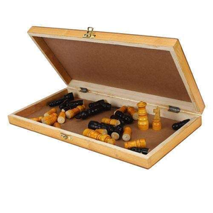 Juego de Ajedrez de Madera Maciza de Alta Calidad con Diseño Nuevo 2025, Caja de Ajedrez Artesanal India, Artículo Decorativo para el Hogar, Regalo Personalizado, Dominó - Product Image 1