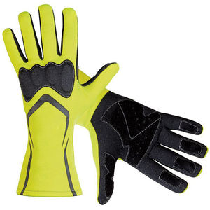 Gants de course de karting de dernière génération, design noir et orange, matériau Nomax, logo personnalisé, unisexe, sport, pour Sialkot, Pakistan - Product Image 4