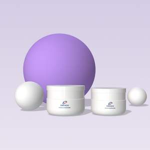 Tarro de plástico de 50ml personalizado de alta calidad con tapa de PET con Base de vidrio de nueva forma para embalaje de crema Embalaje de cosméticos de 100ml - Product Image 3