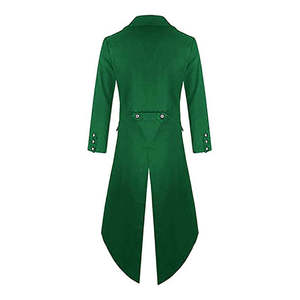 Costume de tailleur vintage steampunk gothique victorien unisexe, uniforme de magicien |   Veste de costume de cosplay d'Halloween en polyester HSI Plus - Product Image 3