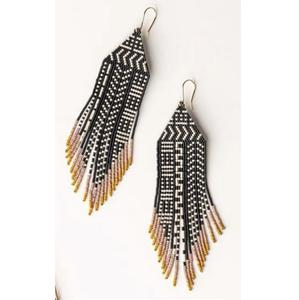 Boucles d'oreilles en perles de verre faites à la main Style Boho - Product Image 3