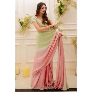 Robe fourreau en mousseline à imprimé floral avec taille naturelle - Product Image 3
