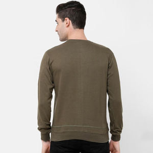 สเวตเชิ้ตคอกลมของผู้ชายเสื้อสเวตเชิ้ตผ้าฝ้ายถักสำหรับฤดูหนาวพิมพ์ลายหน้าจอลำลอง - Product Image 5