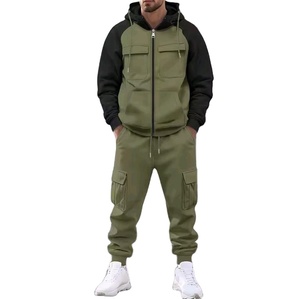 Sweat à capuche en coton pur de haute qualité, brodé de lettres, design tendance, pour homme, automne-hiver, tenue de sport décontractée - Product Image 1