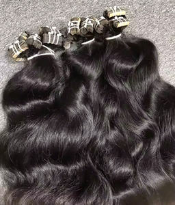 Vente en gros d'extensions de cheveux humains vierges vietnamiens véritables décolorés épais à la fin ruban droit-en couleur plus foncée uniquement les vendeurs - Product Image 3