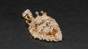 Magnifique pendentif en moissanite lourde en argent sterling 925, pendentifs personnalisés, collection de bijoux pour les amateurs de hip-hop - Product Image 2