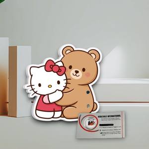 Plaques à cils Love Lash Tiles Marque Privée Hello Kitty Teddy Bear pour extensions de cils en acrylique, magnétiques, diamant, fleur, carré, cercle - Product Image 6