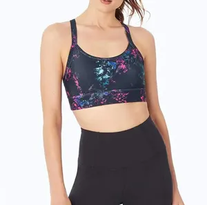 Sujetador deportivo con logotipo personalizado para mujer, ropa deportiva activa para gimnasio, a prueba de golpes, de alto impacto, venta al por mayor - Product Image 5