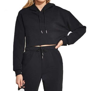 Venta al por mayor de gran tamaño Sudadera con capucha Otoño Invierno ropa mujer dulce cálido suave con capucha de manga larga Casual sudaderas con capucha sólido sudadera Top - Product Image 1