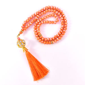 คริสตัลทํา 33 ลูกปัดอธิษฐาน Tasbeeh ของขวัญ Eid Ramzan มีสไตล์พร้อม OEM ODM ที่กําหนดเอง - Product Image 2