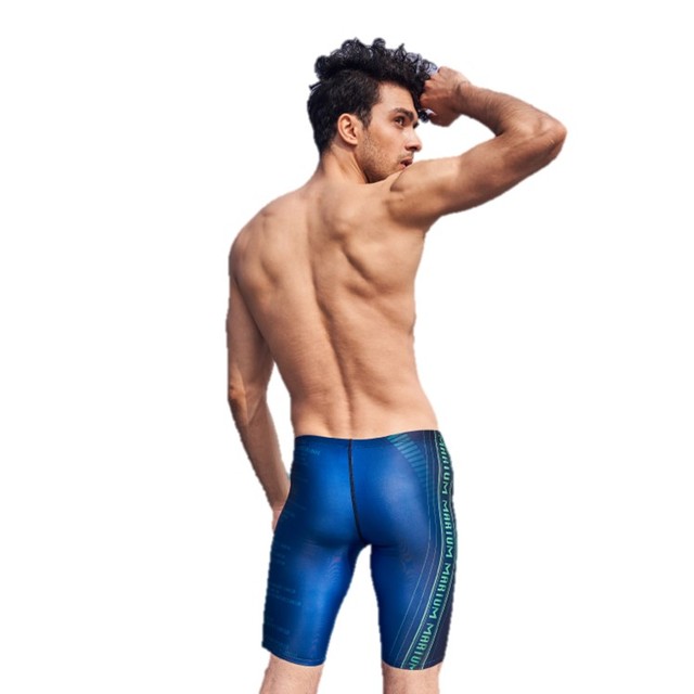 Professional Men's Racing Training Swimsuits 1 Piece Animal Print Breathable Quick Dry Spandex/Polyester Plus Size Nontoxic