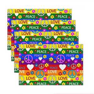 Customized Print Kitchen <b>Accessories</b> 100% Cotton Multicolor Placemats with Customized Logo - Product Image 4