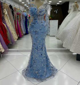 Robe maxi droite en satin luxueux à paillettes pour femmes, robe de bal, robe de demoiselle d'honneur, robe de soirée, robe élégante à motif vintage, robe longue - Product Image 3