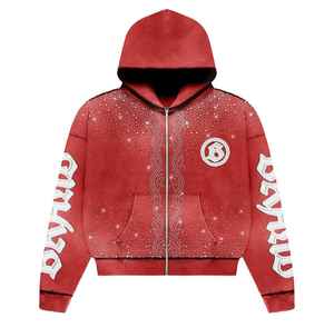 เสื้อฮู้ดล้างกรดโอเวอร์ไซส์ | เสื้อฮู้ดแนวสตรีทแวร์วินเทจมีฮู้ดซักได้ตามต้องการ - Product Image 1