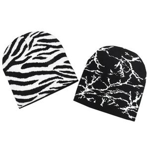 2025 Unisex Thick <b>Knitted</b> Winter Skull Cap Acrylic Beanie 3D Embroidered <b>Animal</b> Letter <b>Patterns</b> Men Women's Washed Beach - Product Image 1