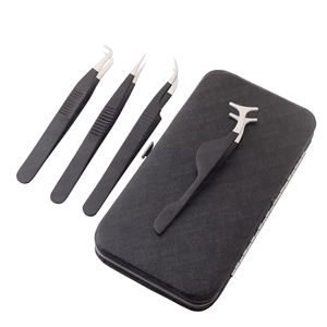 Las mejores pinzas de extensión de pestañas de acero sostenible con punta puntiaguda Logotipo personalizado para separar pestañas naturales - Product Image 5