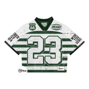 เสื้อกีฬาคอวีพิมพ์ลายเสื้อทีมกีฬาเสื้อทีมกีฬาเสื้อเจอร์ซีย์แห้งเร็วระบายอากาศได้ดีขนาดใหญ่ผลิตตามสั่ง - Product Image 3