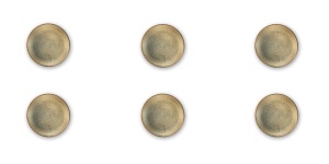 Set di 6 Ciotole da Portata in Ceramica con Smalto Reattivo Lucido e Decorazione Digitale in Rilievo, Ideale per Regali, Collezione Excelsa Demetra - Product Image 5