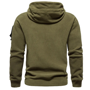 2024 hommes polaire sweat automne hiver hommes capuche sport noir coupe-vent surdimensionné à capuche mâle Streetwear à capuche - Product Image 3