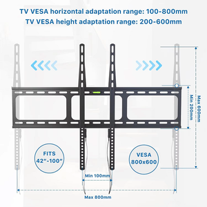 Heavy Duty Wall Mount Bracket For Large <b>Flat</b> Screen Televisions With Full Motion Swivel Tilt And Extension Capabilities - Product Image 6