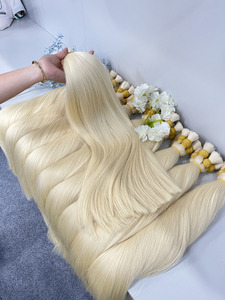 Cabello Humano Suave y Sedoso con Cutículas Alineadas |   Blanqueador para # 613, tono claro |   Dream Hair JSC - Product Image 4