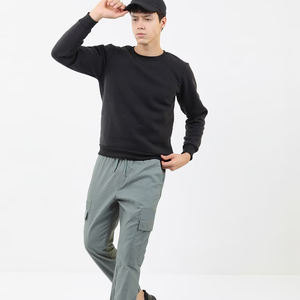 เสื้อสเวตเตอร์ลำลองสำหรับผู้ชายเสื้อสเวตเชิ้ตผ้าคอตตอนแบบสวมหัวสีธรรมดาดีไซน์ดี100% ใหม่ล่าสุด - Product Image 2