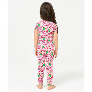 Pijama de Punto para Niña, Manga Corta, Hecho de Viscosa de Bambú, para Niñas Pequeñas - Product Image 4
