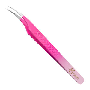 Pinzas para Extensión de Pestañas con Forma de Luna, KHADMI IMPEX, Punta de Fibra, Pinzas para Pestañas Rectas y Curvas y de Volumen - Product Image 1