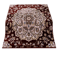 Meilleurs tapis carrés turcs WILTON abstraits en polyester super doux à poils moyens multicolores fabriqués en Turquie