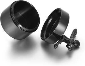 Black <b>Keepsake</b> Urn <b>for</b> Angel Cremation Urns <b>for</b> Human <b>Ashes</b> Stainless Steel Handcrafted Decorative Urns <b>for</b> Funeral Custom Size - Product Image 5