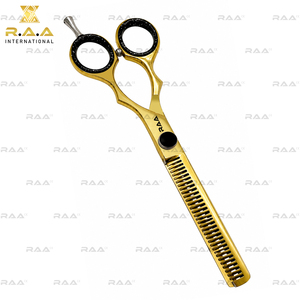Ciseaux de barbier en acier inoxydable R.A.A. INTERNATIONAL avec peigne détachable, modèle RAA-154, pour salon de coiffure, coupe et effilage des cheveux - Product Image 5