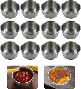 Artículo más vendido 2025 condimentos de acero inoxidable para restaurante, taza de mermelada, barbacoa, encurtidos pequeños, salsa para mojar, Mini cuencos - Product Image 4