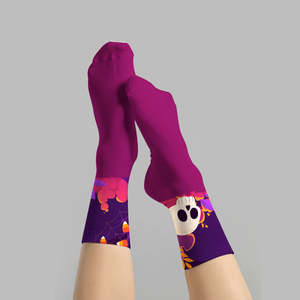 Calcetines de impresión Digital 3D personalizados de alta calidad para mujer, transpirables, sublimados, longitud de tripulación, temporada de otoño 2025 - Product Image 6