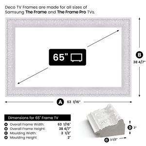 Glossy White <b>TV</b> Frame for 65-Inch Flat Screen <b>TV</b> Steel Metal <b>Stand</b> Swivel Feature Living Room Floor <b>Stand</b> for Home Use Boxed - Product Image 3